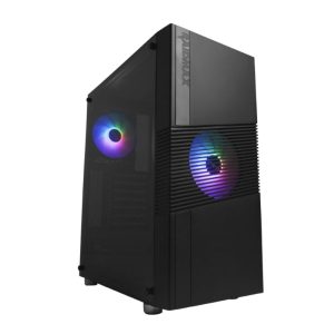 Raidmax H704 ATX  Micro-ATX  Mini-ITX ARGB Sync Mid-Tower Gaming Chassis – Black