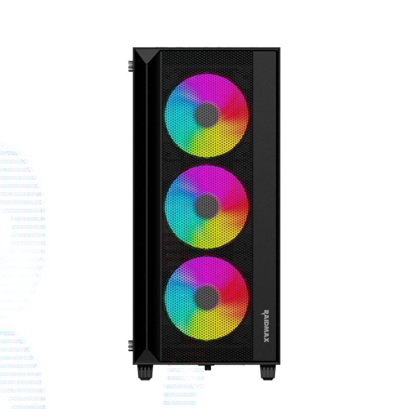 Raidmax V1000TBS ATX Micro-ATX Mini-ITX ARGB Mid-Tower Gaming Chassis – Black - Image 2