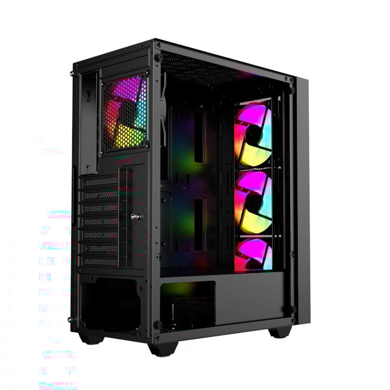 Raidmax V1000TBS ATX Micro-ATX Mini-ITX ARGB Mid-Tower Gaming Chassis – Black - Image 5