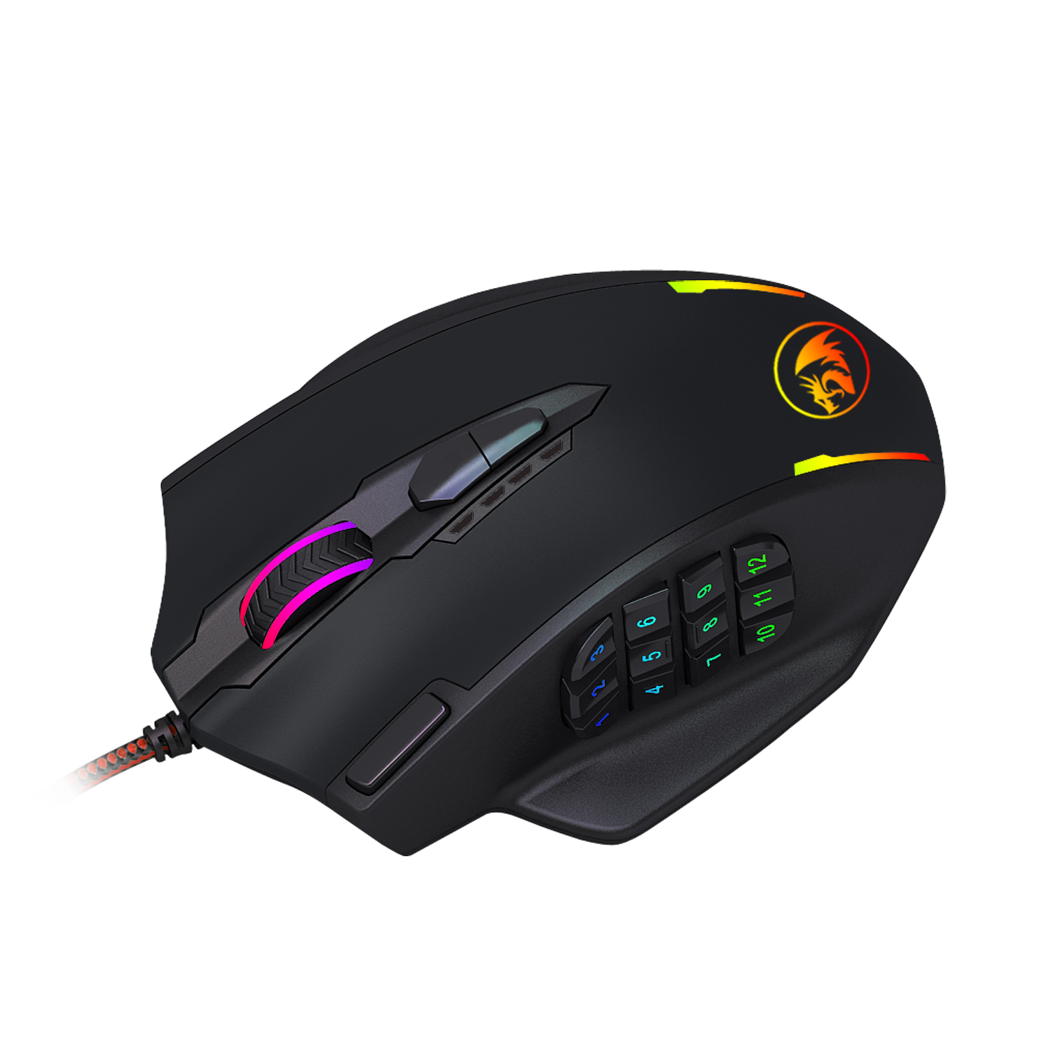 REDRAGON IMPACT 12400DPI MMO Gaming Mouse – Black - Image 5