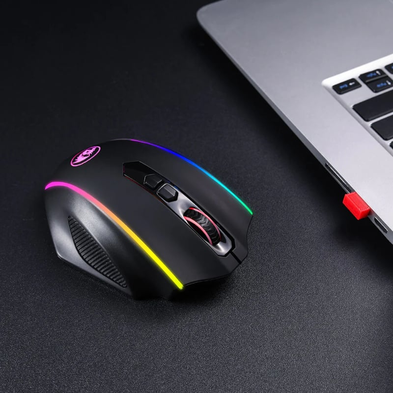 REDRAGON PERDICTION 4 12400DPI RGB MMO Ergo Gaming Mouse – Black - Image 5